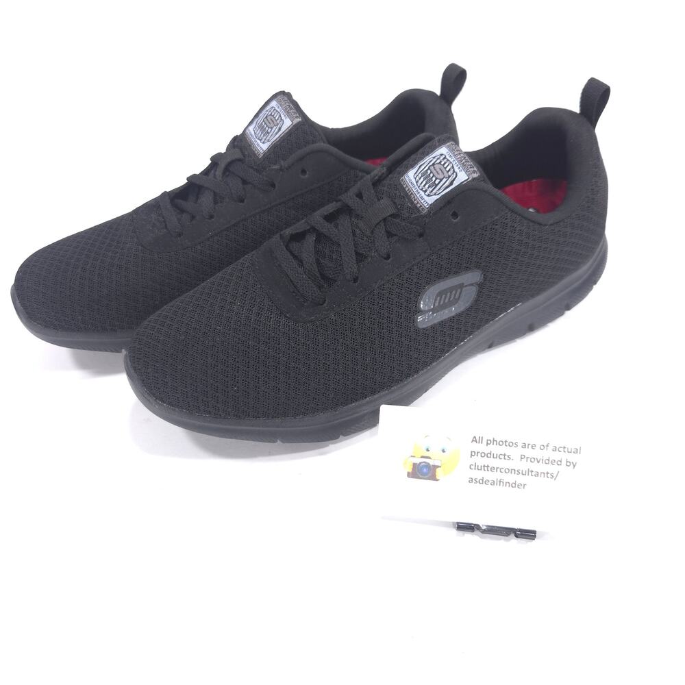Skechers Work Slip Resistant Shoe Womens Size 9.5 77210 Black